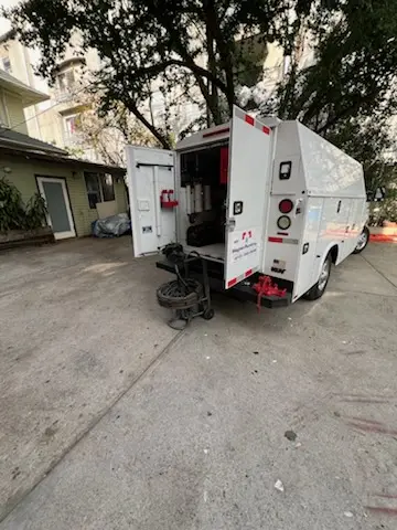Magnet Plumbing service vehicle on-site for Water Heater Repair in Redington Beach